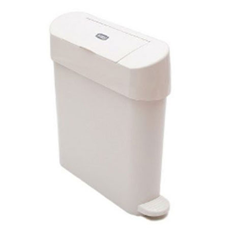 Breeze-Sani-Pedal-Bin-White